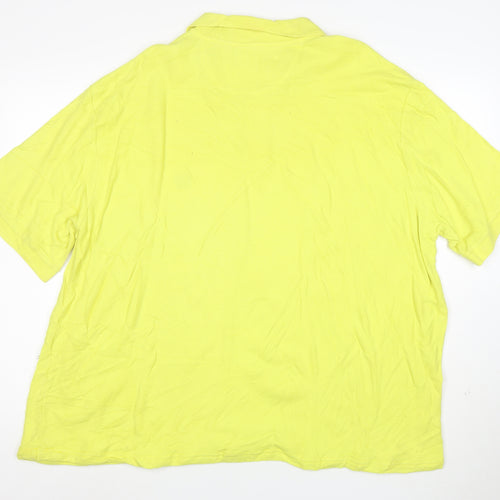 Chaps Men’s Yellow 3XL Cotton Polo Shirt Short Sleeve