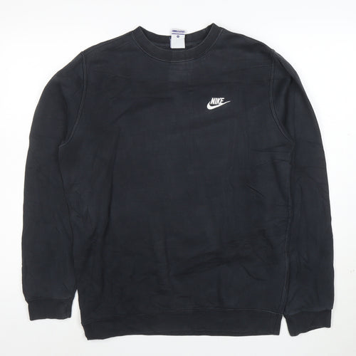 Nike Men's Black Small Crew Neck Pullover Sweatshirt