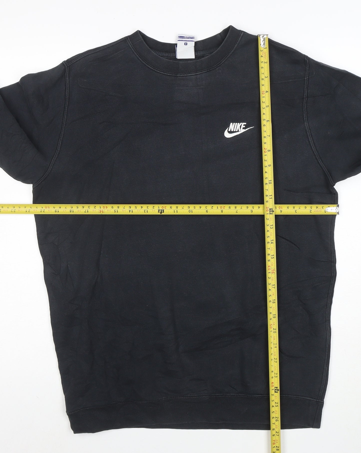 Nike Men's Black Small Crew Neck Pullover Sweatshirt