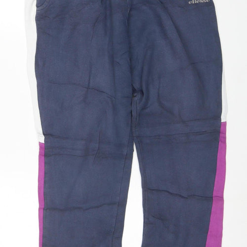 Ellesse Womens Blue Colourblock Jogger Trousers Size 12