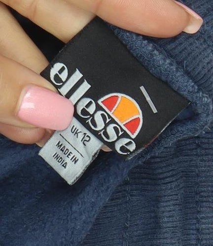 Ellesse Womens Blue Colourblock Jogger Trousers Size 12