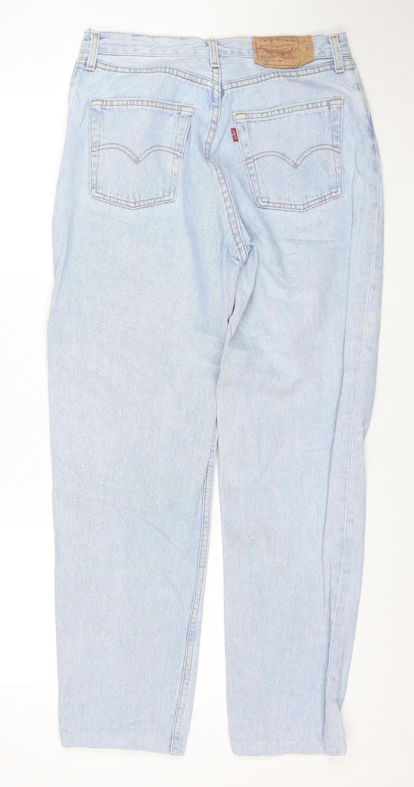 Levi's 501 Men's Blue Light Wash Straight Denim Jeans 32x32