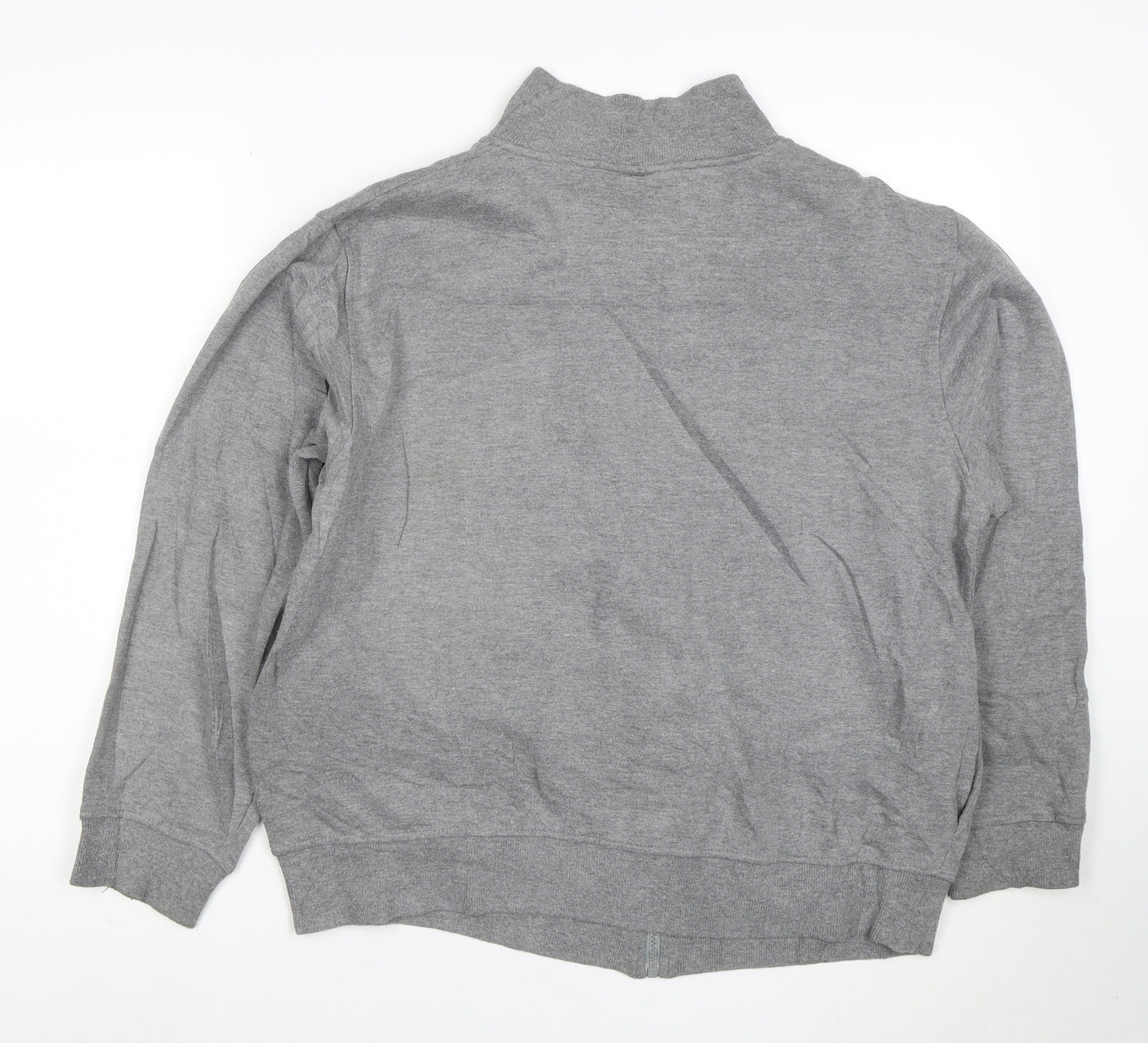 FILA Men's Grey Full Zip Logo Sweatshirt Size L