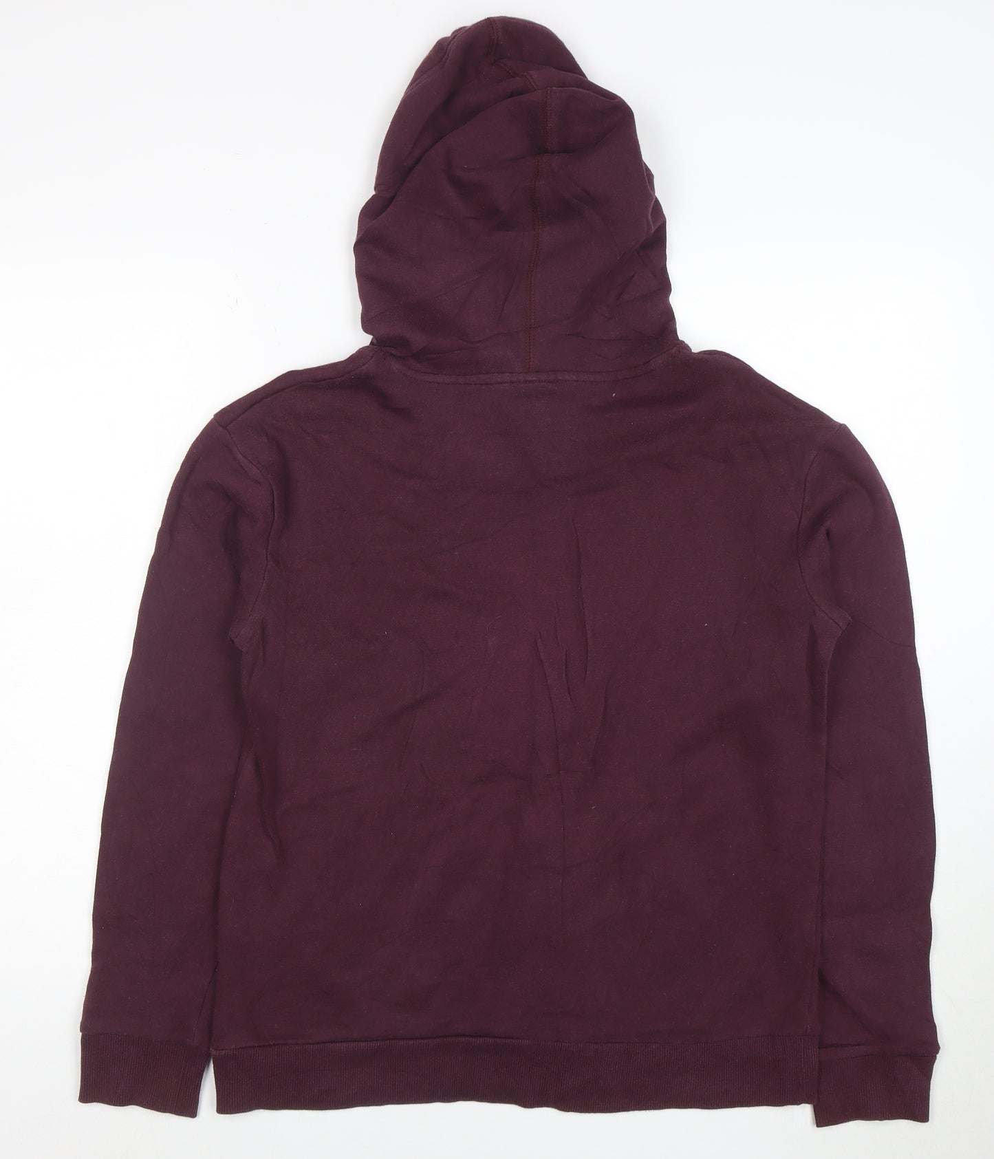 Lonsdale London Womens Burgundy Pullover Hoodie Size 10 Cotton Blend
