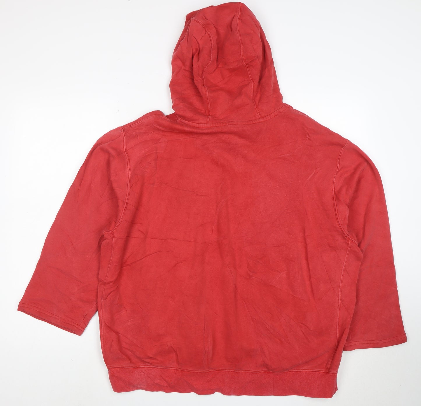 Nike Men's Red XL Pullover Hoodie Graphic Print Sportswear