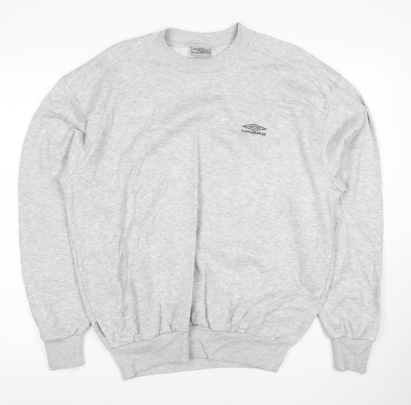 Umbro Mens Grey Crew Neck Pullover Sweatshirt Size M