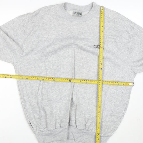 Umbro Mens Grey Crew Neck Pullover Sweatshirt Size M