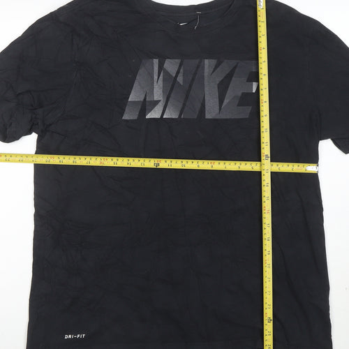 Nike Men's Black Dri-FIT Athletic Short Sleeve T-Shirt XL
