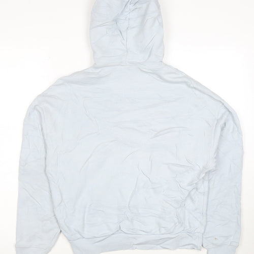 Reebok Men's Blue Pullover Hoodie XS Classic Logo Cotton Sweatshirt