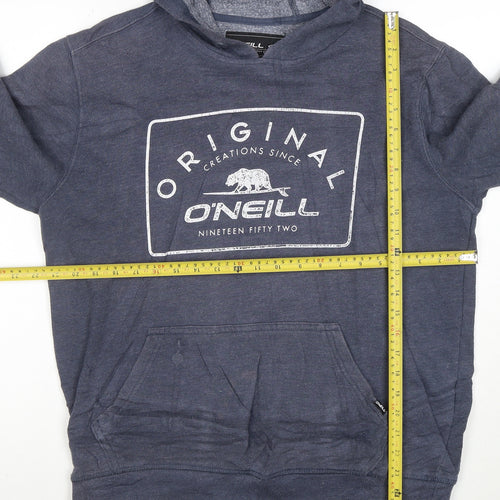 O'Neill Men's Blue Graphic Print Pullover Hoodie Medium