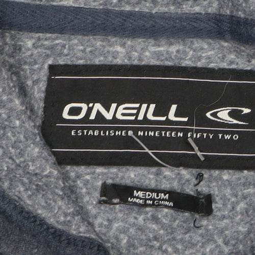 O'Neill Men's Blue Graphic Print Pullover Hoodie Medium