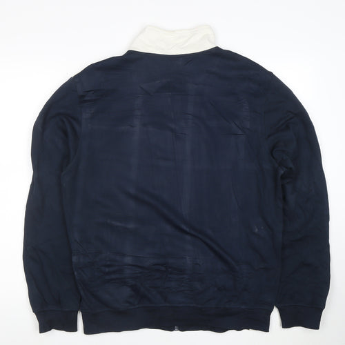 Ellesse Men’s Blue & White Full Zip Sweatshirt L Sports Jacket