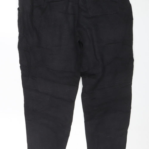 Tommy Jeans Men’s Black Cotton Jogger Trousers Size L Stretch Fit