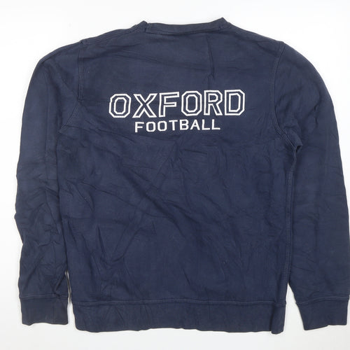Nike Men's Blue Oxford Football Pullover Sweatshirt M