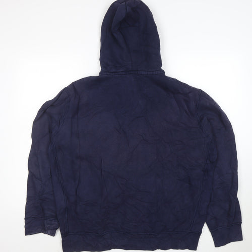 Polo Ralph Lauren Men's Blue Full Zip Hoodie XL Cotton Blend
