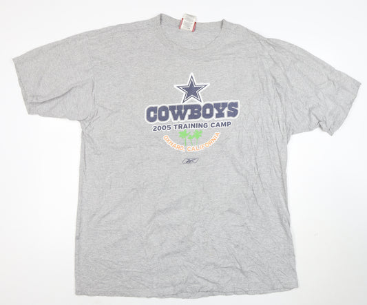 Reebok Men's Grey XL Dallas Cowboys 2005 Training Camp T-Shirt