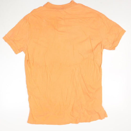 Ralph Lauren Men's Orange Cotton Polo Shirt XL Classic Fit