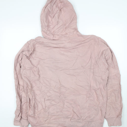 Stone Island Women’s Pink Cotton Pullover Hoodie XXL