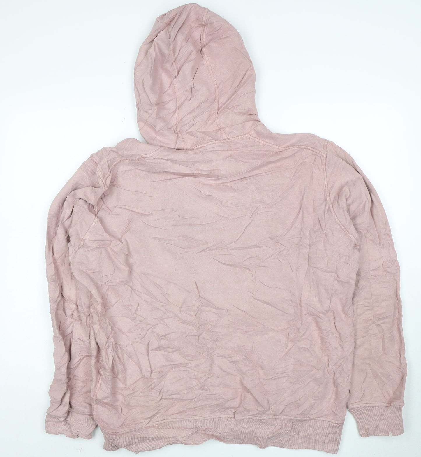 Stone Island Women’s Pink Cotton Pullover Hoodie XXL