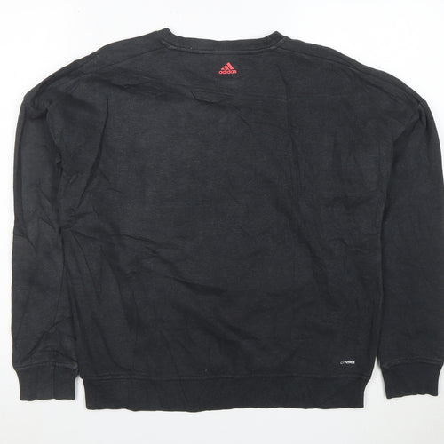 Adidas Womens Black Climalite Pullover Sweatshirt Size S