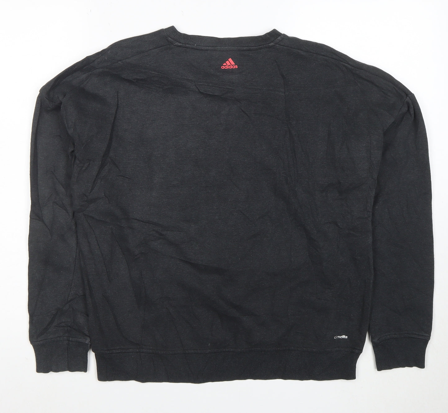 Adidas Womens Black Climalite Pullover Sweatshirt Size S