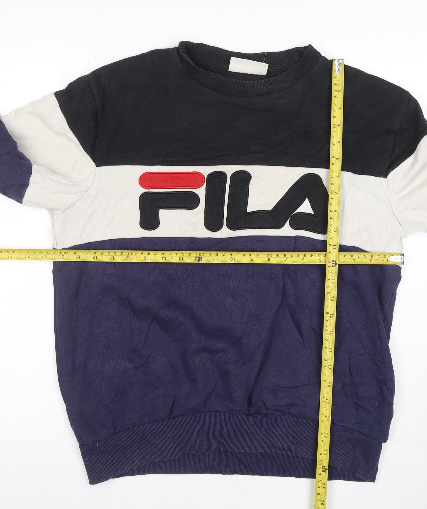Fila Mens Multicoloured Logo Pullover Sweatshirt Size M