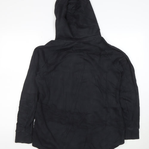 Adidas Womens Black Long Sleeve Hooded Pullover Sweatshirt Size L 16-18