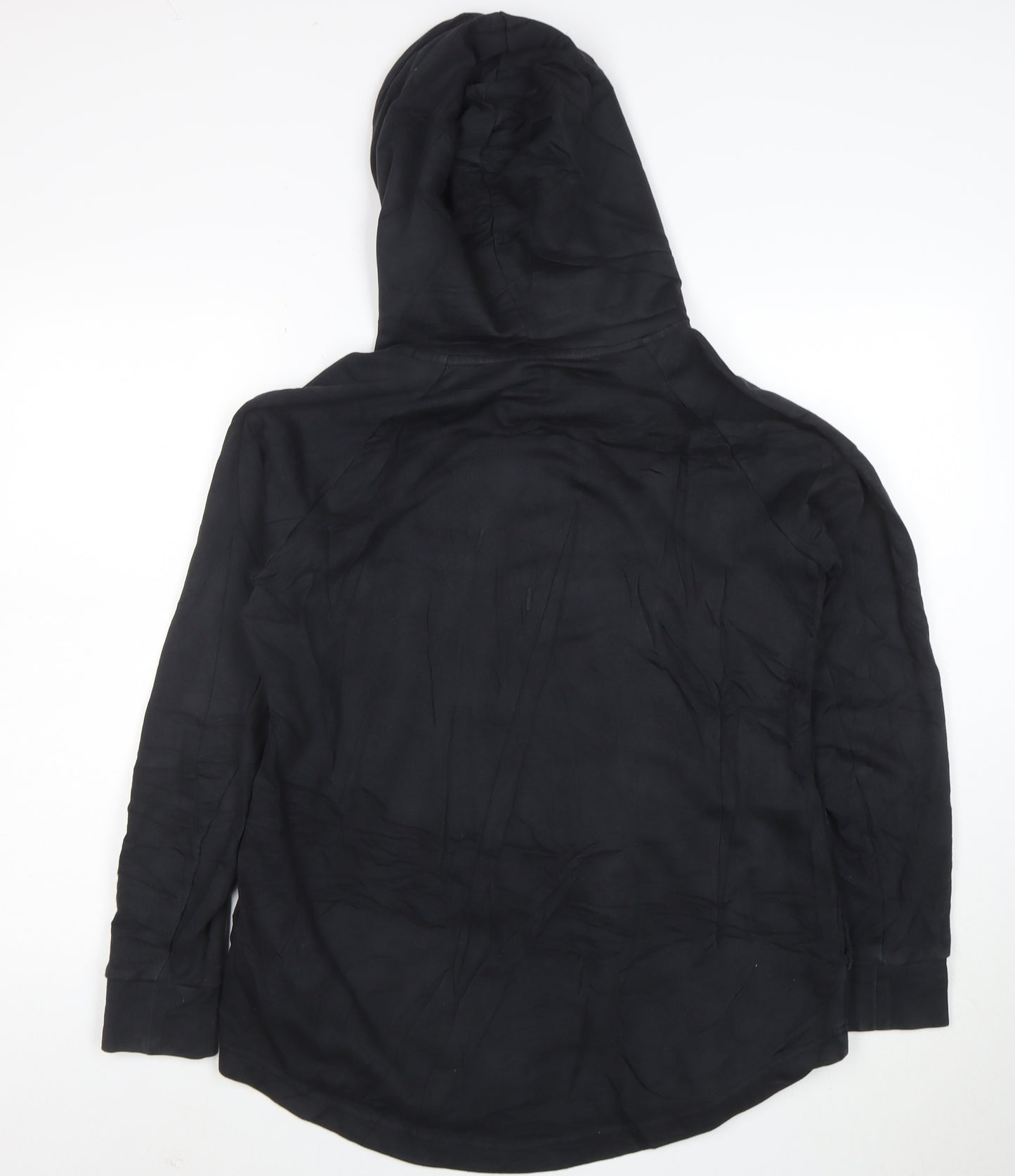 Adidas Womens Black Long Sleeve Hooded Pullover Sweatshirt Size L 16-18