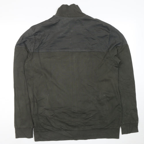 Hugo Boss Men's Green Full Zip Sweatshirt Size L Regular Fit