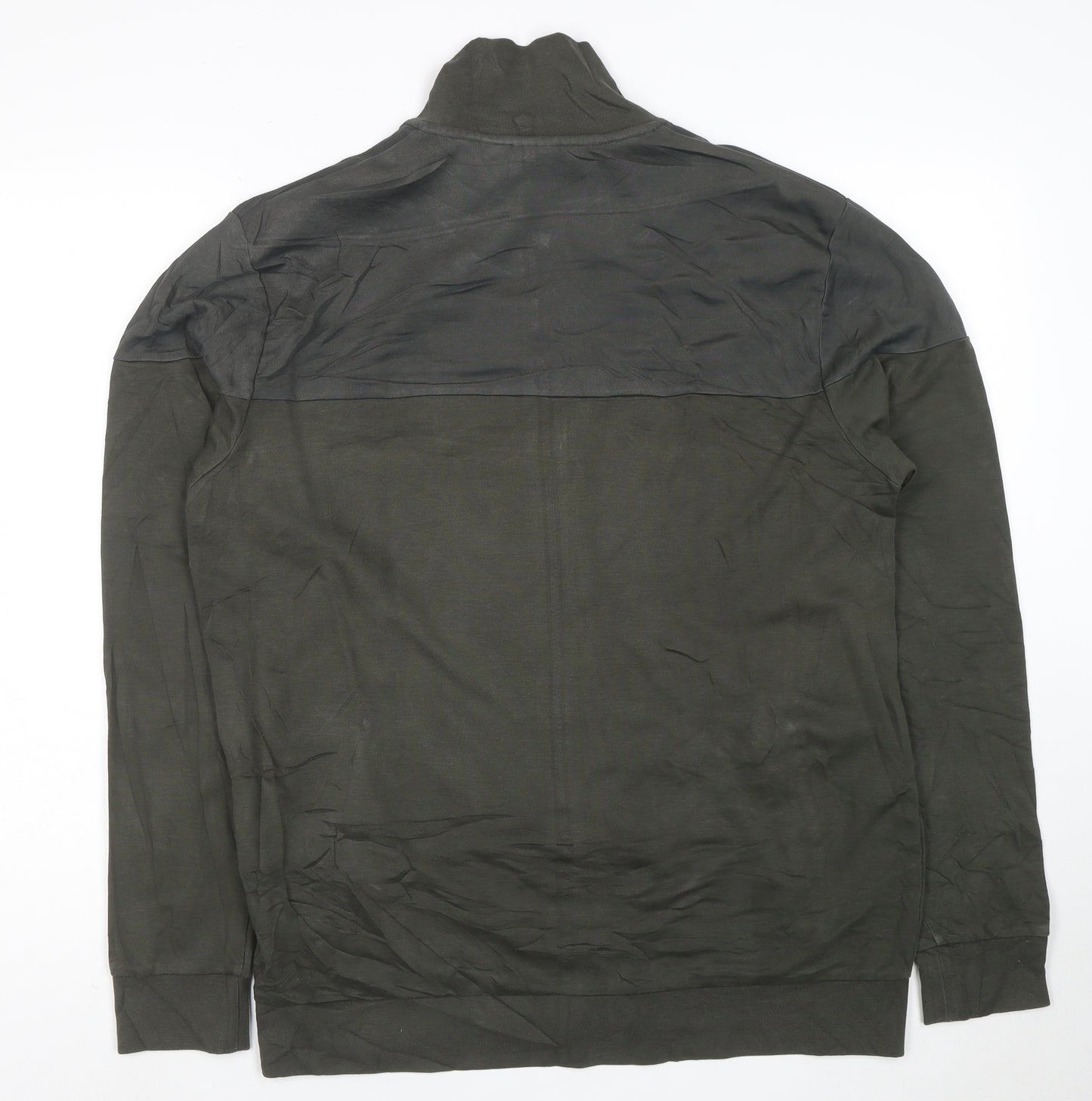 Hugo Boss Men's Green Full Zip Sweatshirt Size L Regular Fit