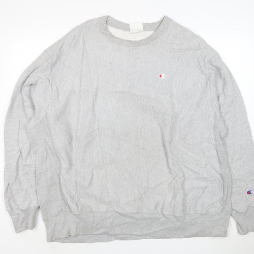 Champion Men's Grey 2XL Pullover Reverse Weave Sweatshirt