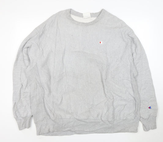 Champion Men's Grey 2XL Pullover Reverse Weave Sweatshirt