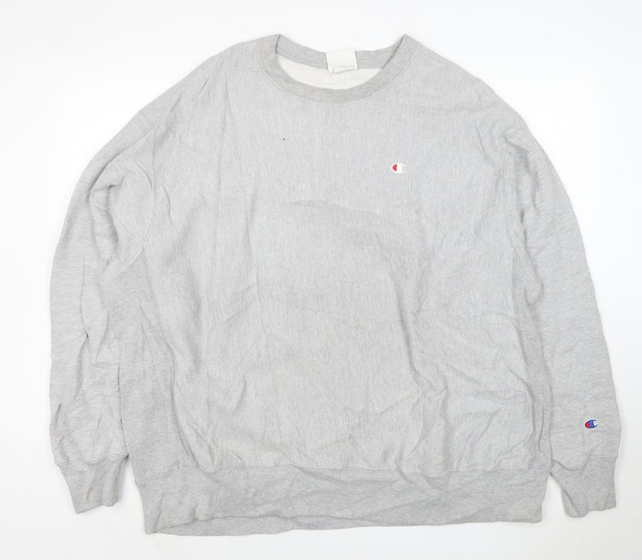 Champion Men's Grey 2XL Pullover Reverse Weave Sweatshirt