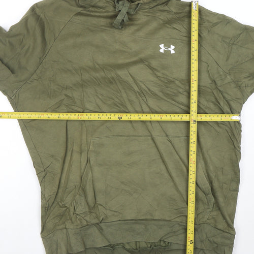 Under Armour Men’s Green Pullover Hoodie Size L Loose Fit