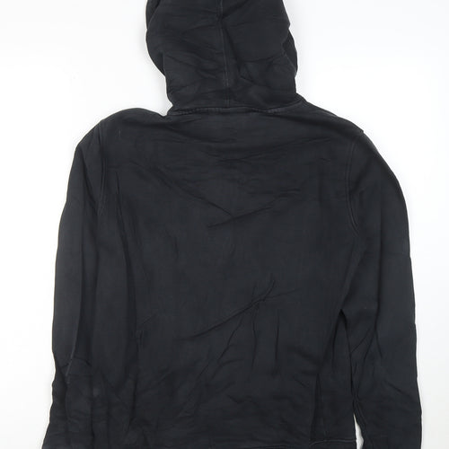 Napapijri Men's Black Logo Pullover Hoodie Size S