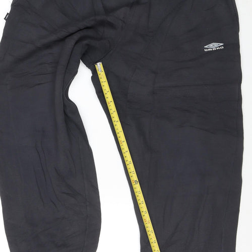 Umbro Men's Black XL Jogger Trousers 36in Waist Elasticated Sportswear