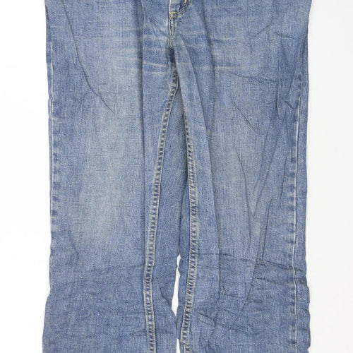 Lee Men’s Blue Denim Straight Fit Jeans 38x32 Regular Mid Rise
