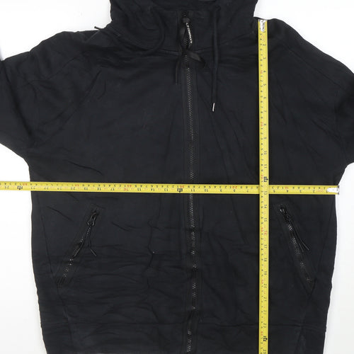 C.P. Company Mens Black XL Full Zip Hooded Sweatshirt