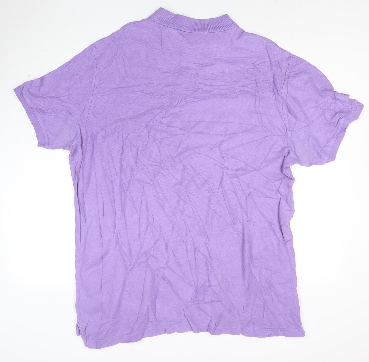 Chaps Men’s Purple Cotton Short Sleeve Polo Shirt XL