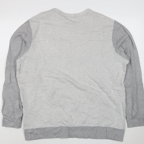 Reebok Men’s Grey 2XL Pullover Crew Neck Sweatshirt