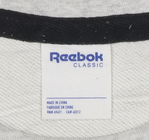 Reebok Men’s Grey 2XL Pullover Crew Neck Sweatshirt