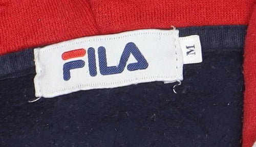 Fila Men’s Multicoloured Pullover Hoodie Size M Retro Sports Style