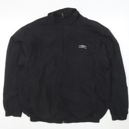 Umbro Men's Black M Lightweight Sports Jacket Full Zip