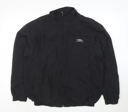 Umbro Men's Black M Lightweight Sports Jacket Full Zip