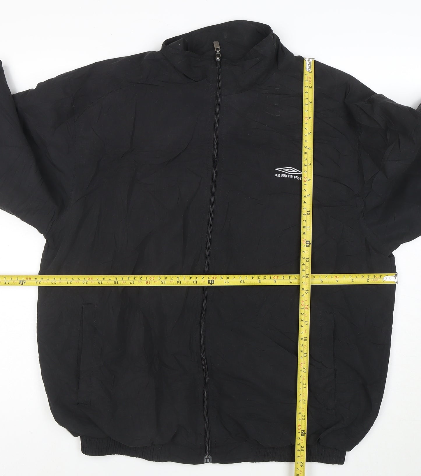 Umbro Men's Black M Lightweight Sports Jacket Full Zip