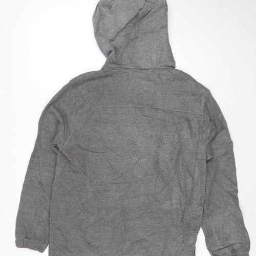 Ellesse Womens Grey 1/2 Zip Hoodie Size 10 Pullover Sweatshirt