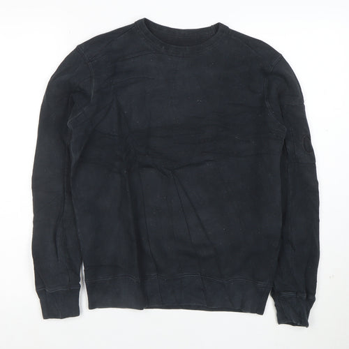 CP Company Women’s Black Cotton Crew Neck Pullover Sweatshirt Size M