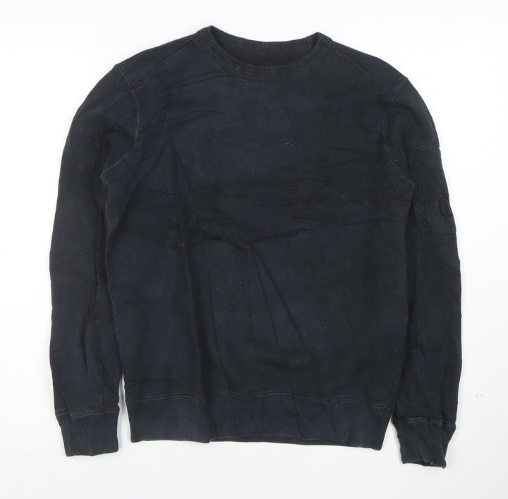 CP Company Women’s Black Cotton Crew Neck Pullover Sweatshirt Size M