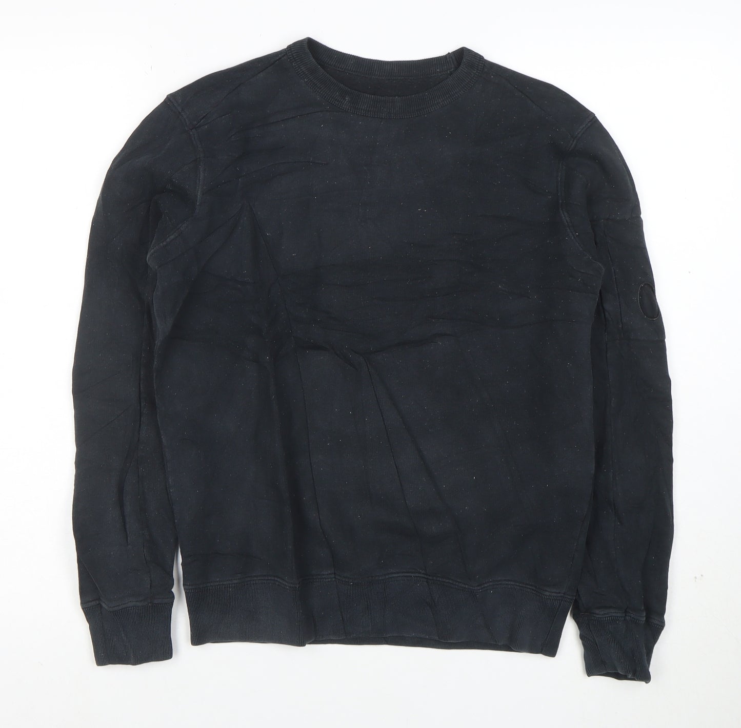 CP Company Women’s Black Cotton Crew Neck Pullover Sweatshirt Size M