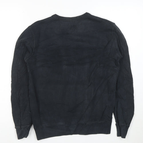 CP Company Women’s Black Cotton Crew Neck Pullover Sweatshirt Size M